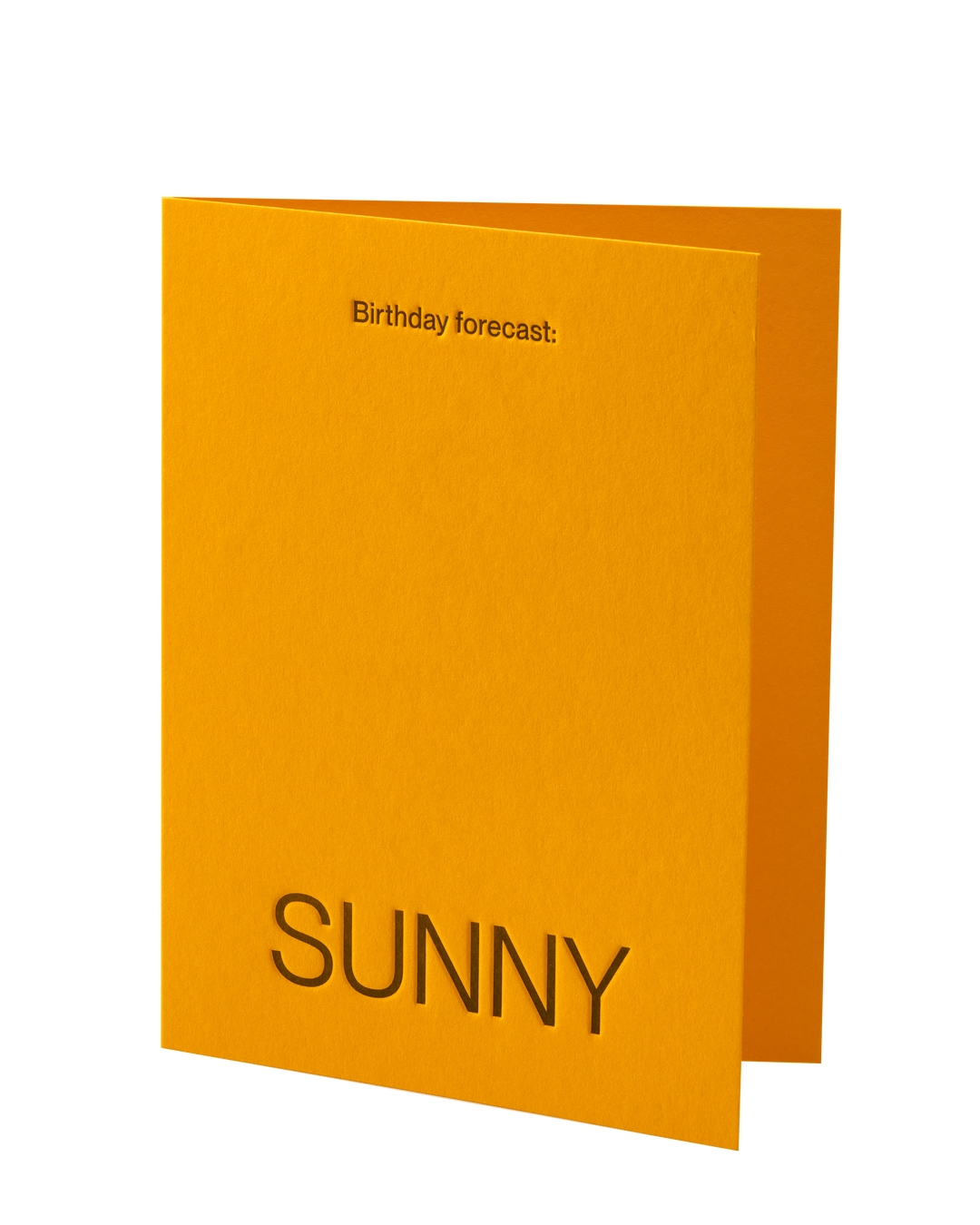 SHORT TALK - BIRTHDAY FORECAST: SUNNY