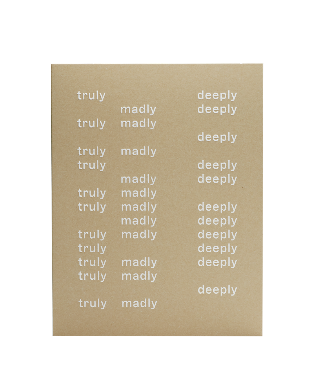 SHORT TALK - TRULY MADLY DEEPLY