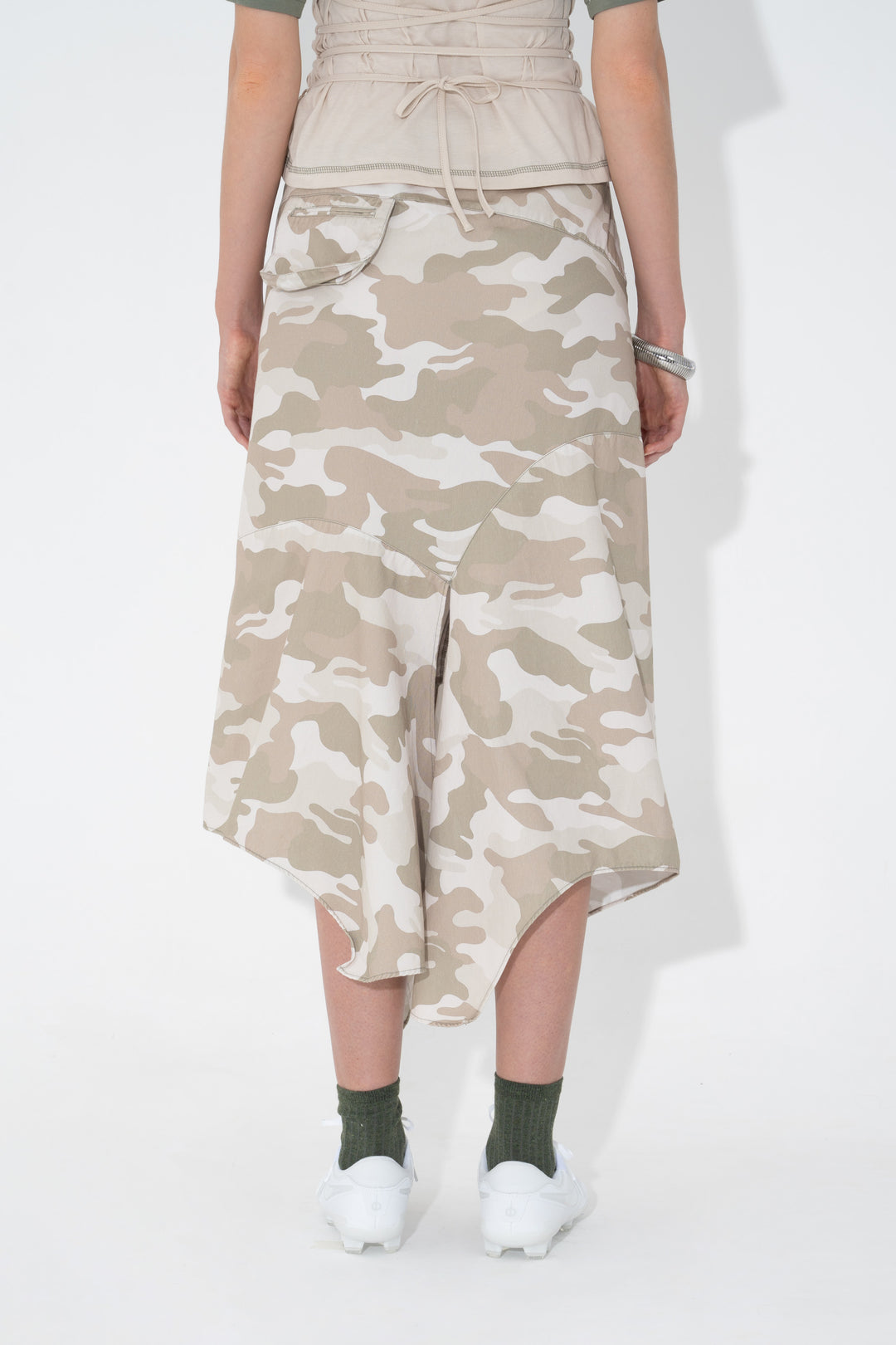 Arthur Apparel - Utility Drape Skirt - Bunny Camo