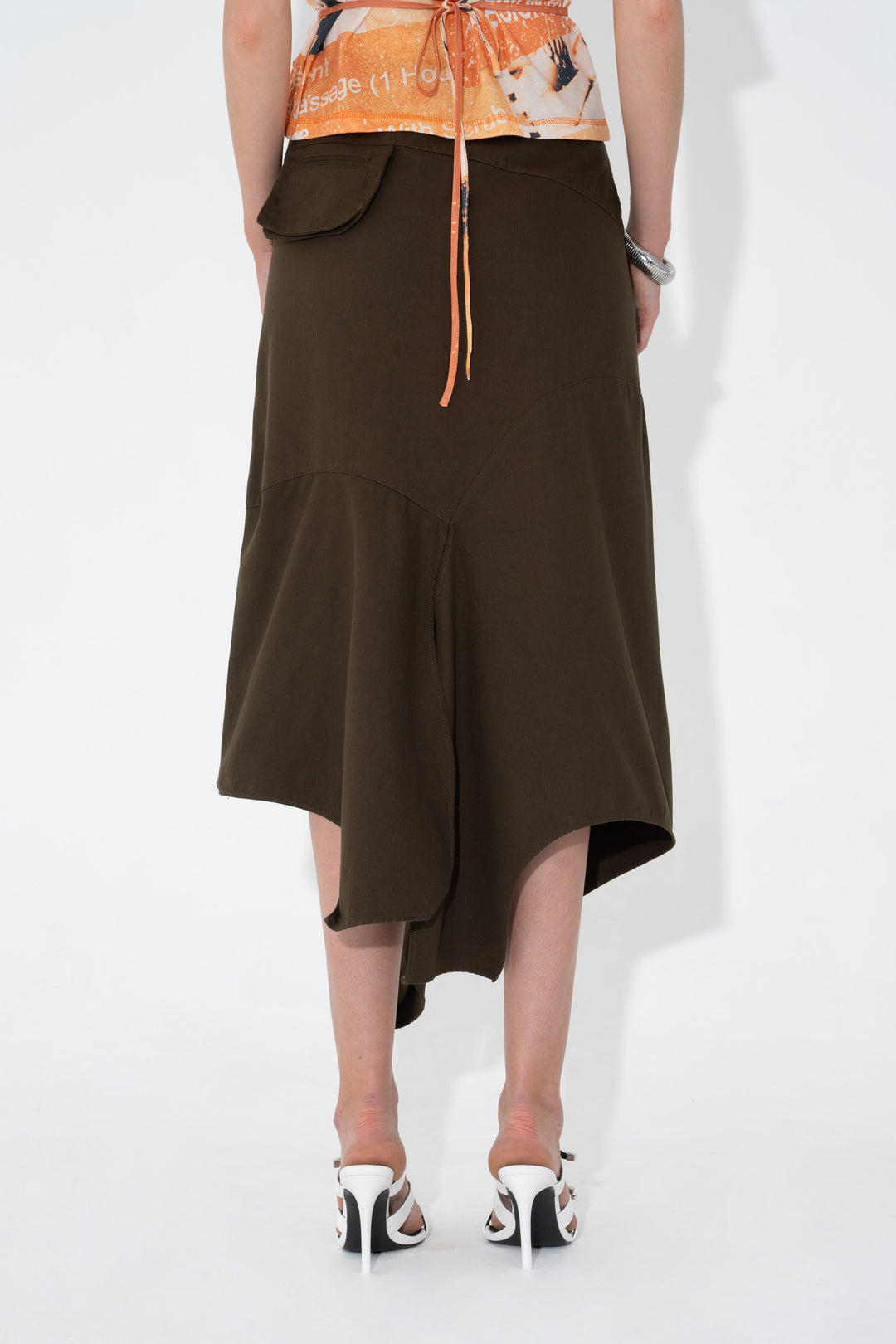 Arthur Apparel - Utility Drape Skirt - Olive