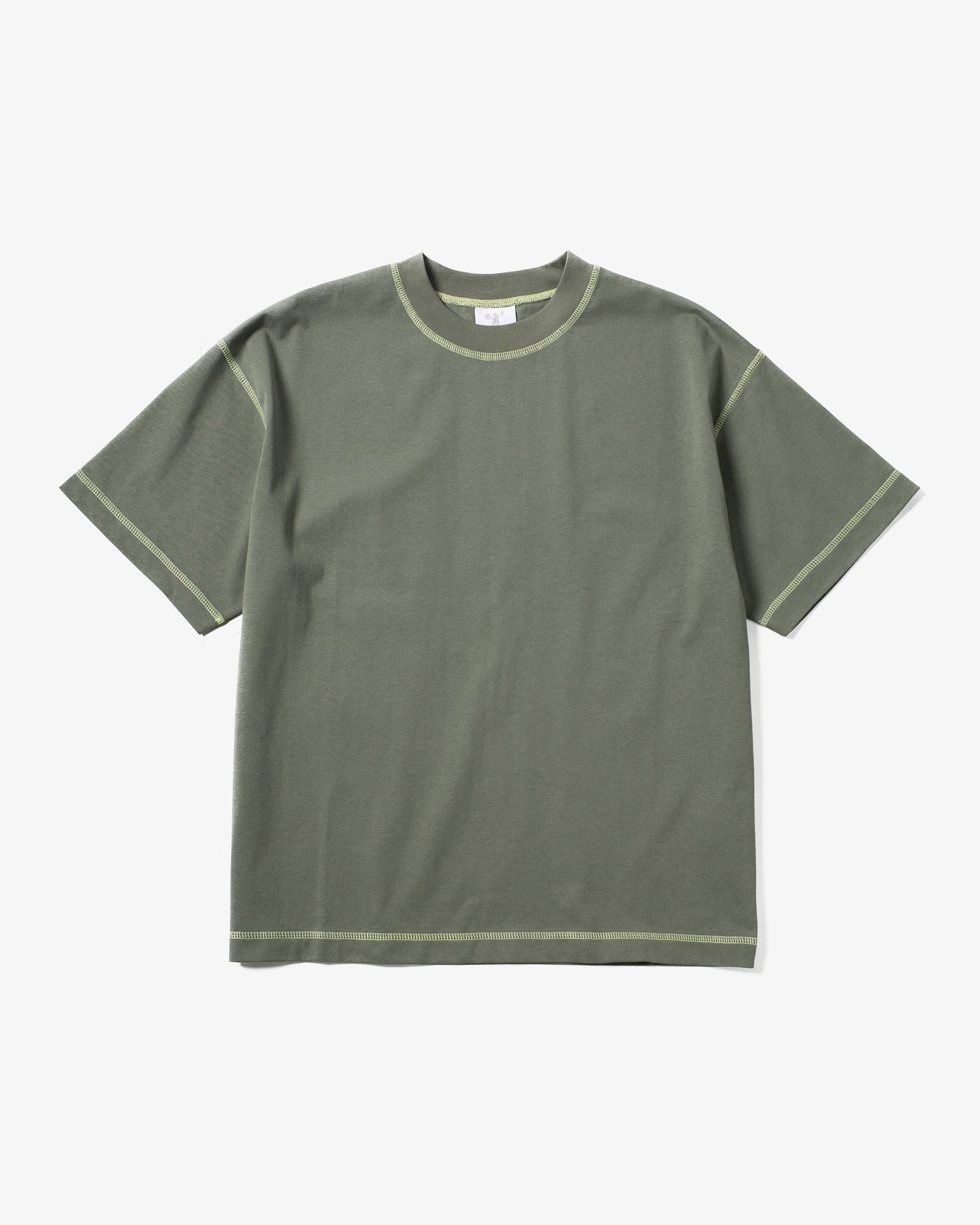 CANDICE - CONTRAST TEE - SAGE