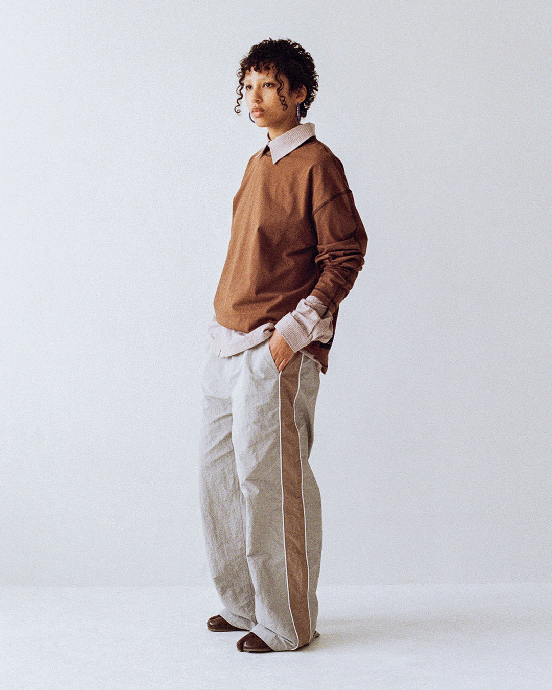 Candice - East L/S Tee - Brown
