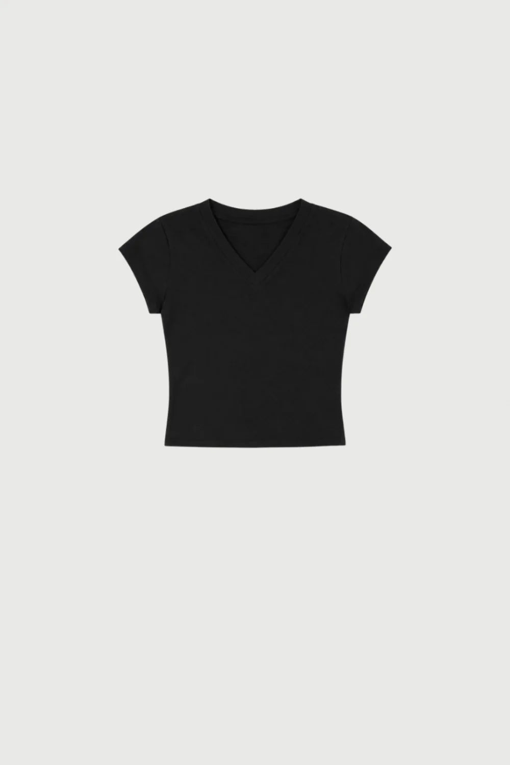 Pinky & Kamal - 90s Black V Neck T-shirt