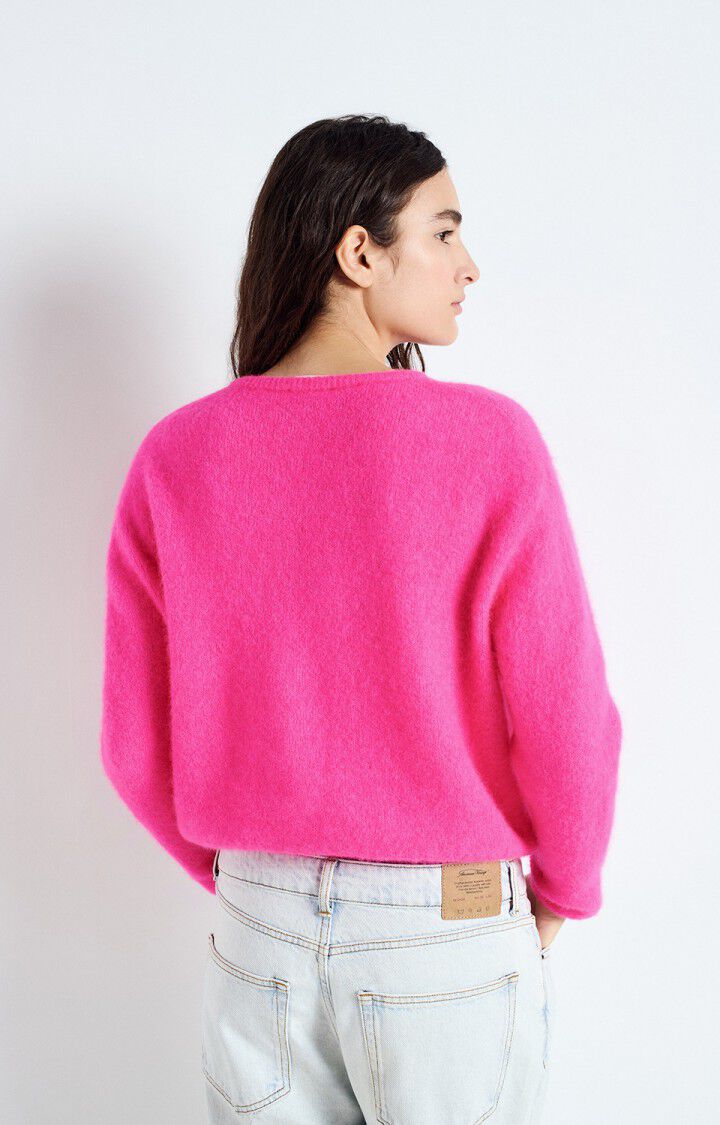 American Vintage - Vitow Alpaca / Wool Cardigan - Fluro Pink