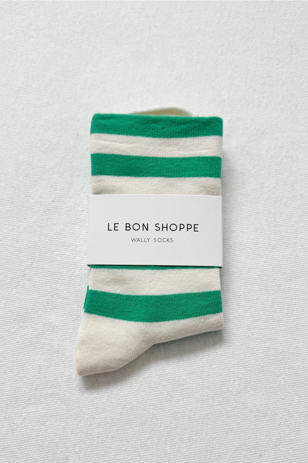 LE BON SHOPPE - WALLY SOCKS - GREEN STRIPE