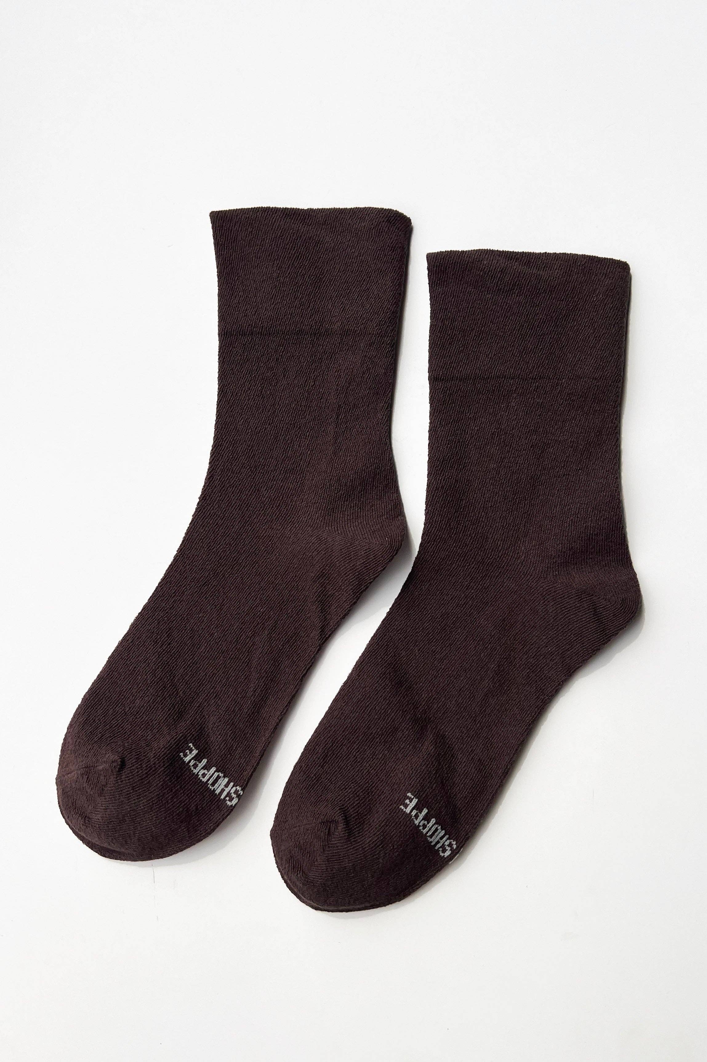 Le Bon Shoppe - Breezy Sneaker Socks - Dark Cacao