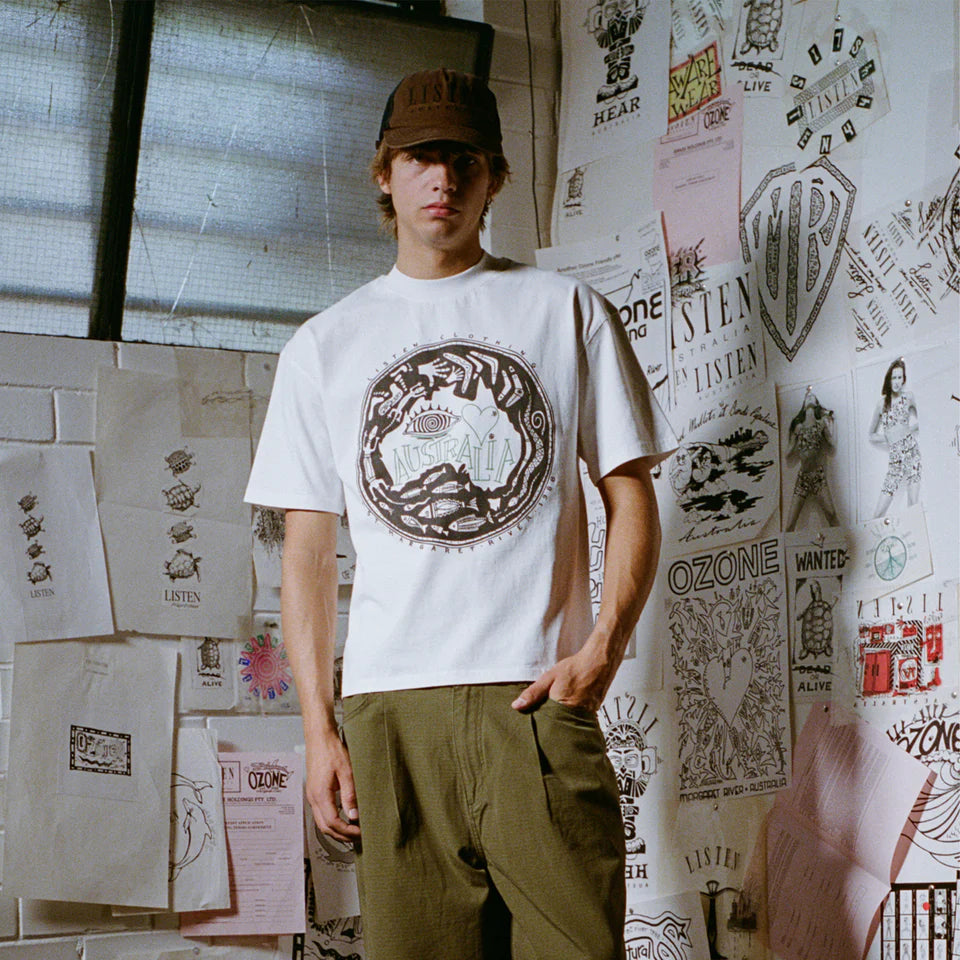 Listen - I Love Australia Tee - White