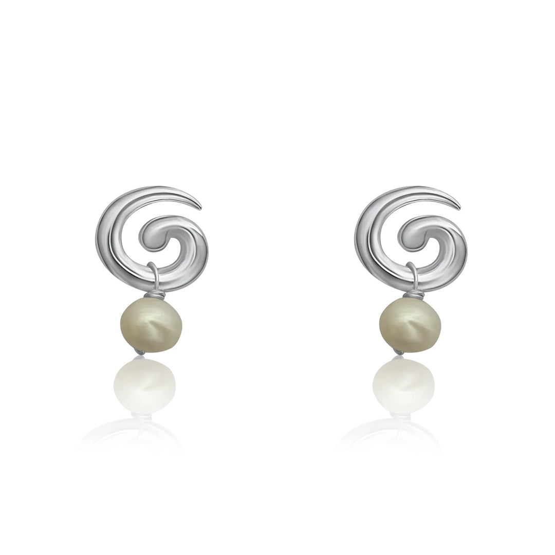 Briwok - Baby Brando - Silver Earrings