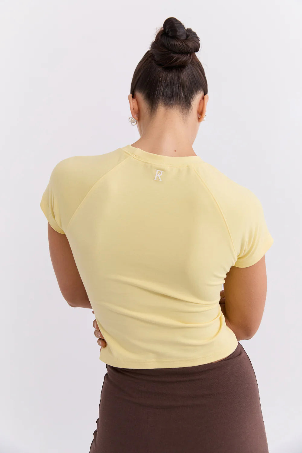 Pinky & Kamal - Cropped Baby T-Shirt - Butter