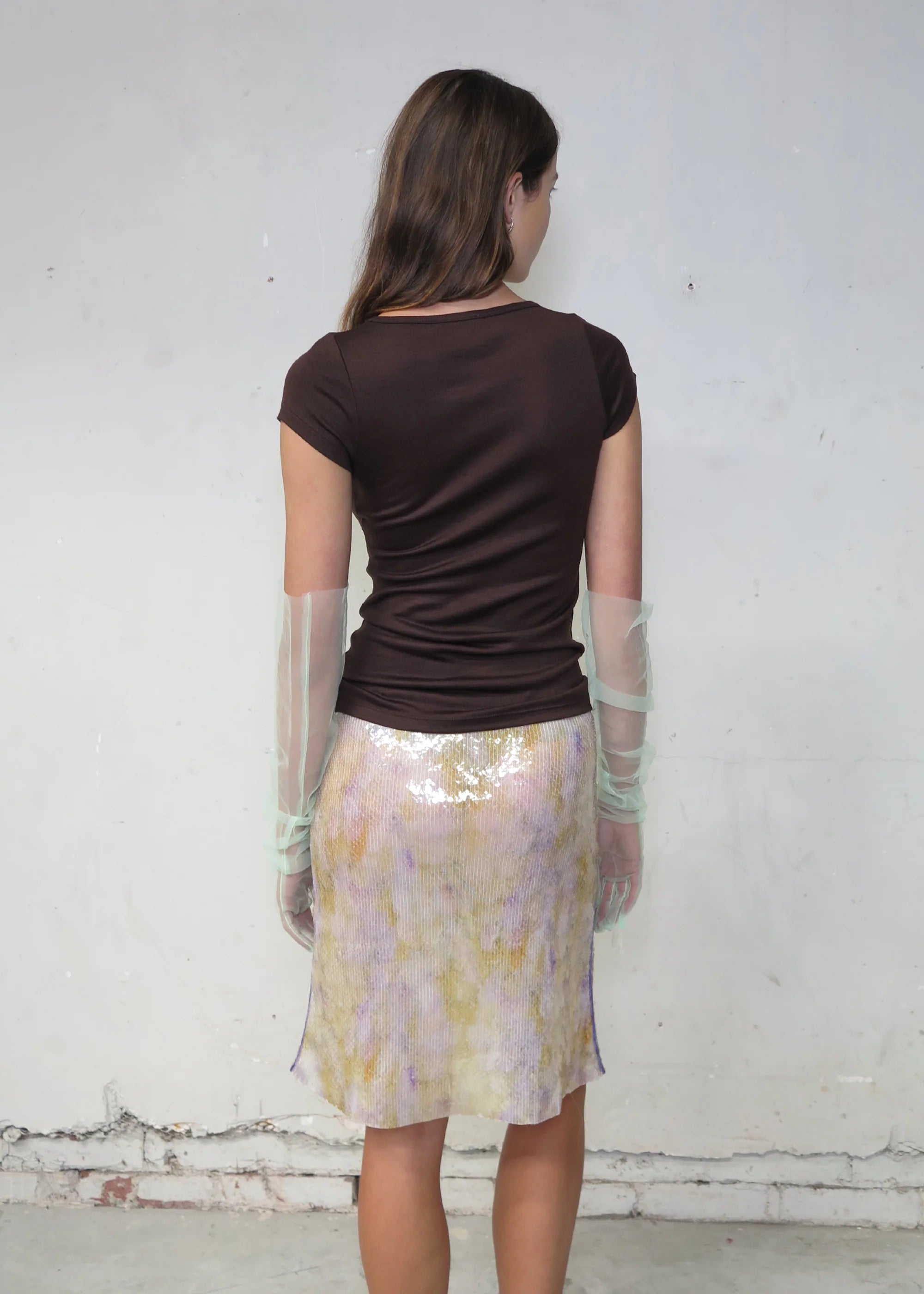 PV ~ Connection Wool Baby Tee ~ Brown