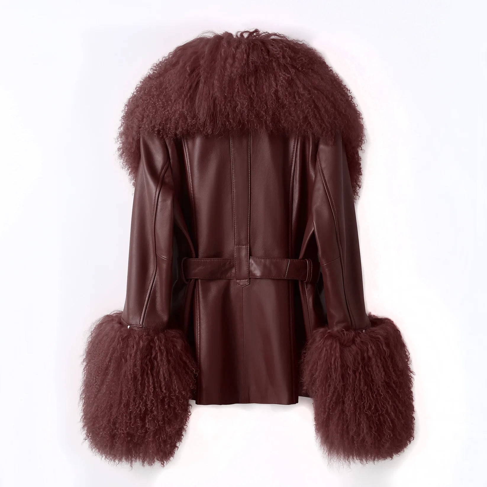 Ppeached - Betty Leather Jacket - Berry