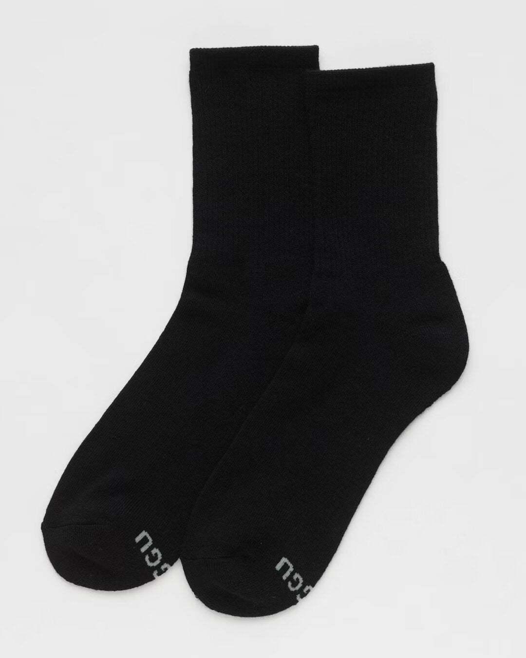 Baggu - Black - Ribbed Socks – catstreetstore