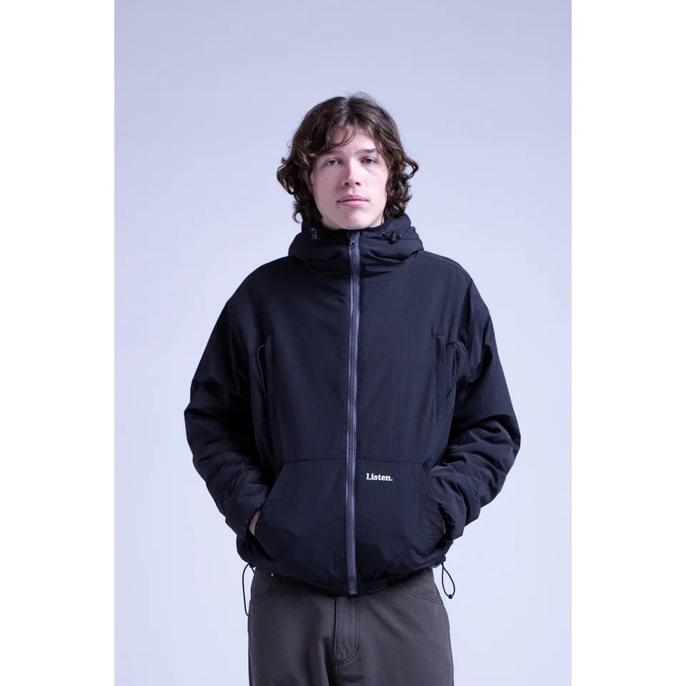 Listen - Reversible Arctic Jacket - Black