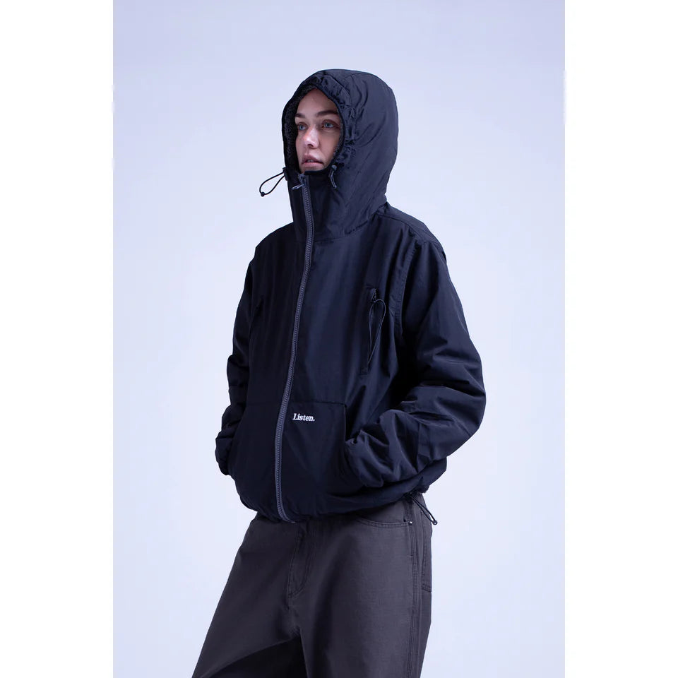 Listen - Reversible Arctic Jacket - Black