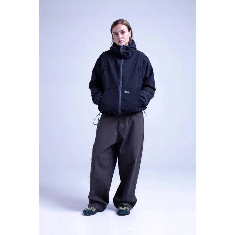 Listen - Reversible Arctic Jacket - Black