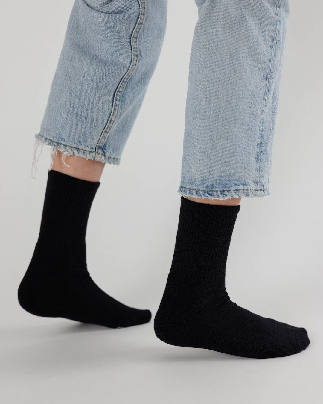 Baggu - Black - Ribbed Socks