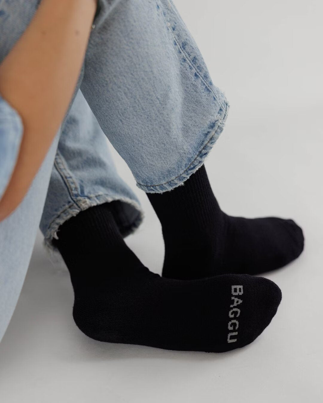 Baggu - Black - Ribbed Socks