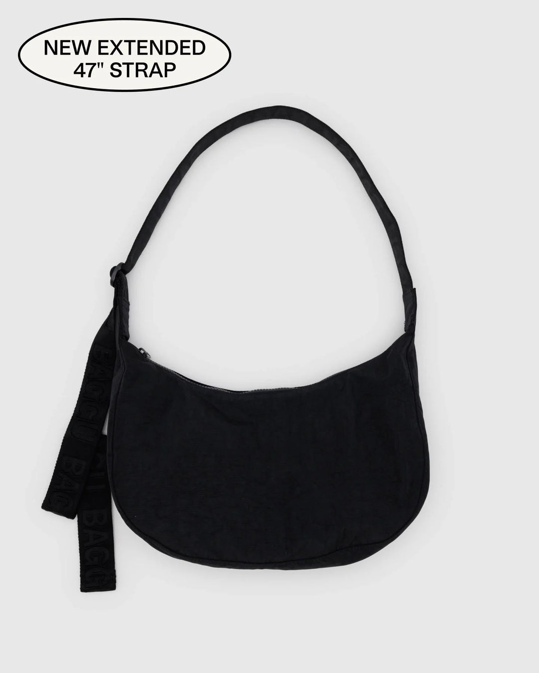 Baggu - Medium Nylon Crescent Bag - Black