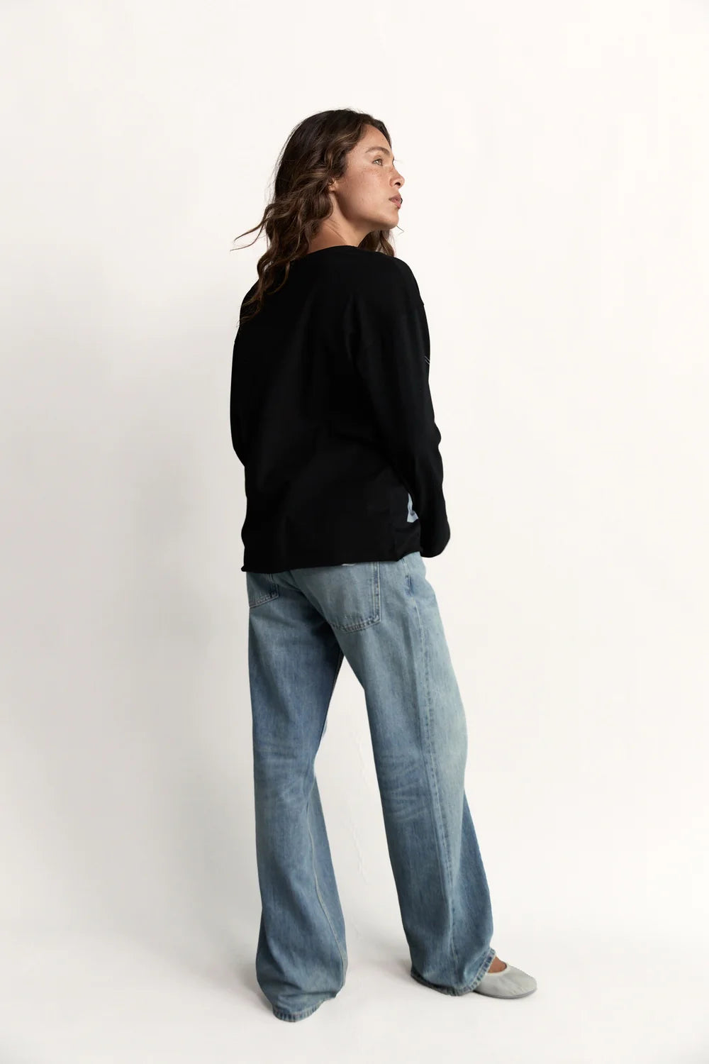 Pinky & Kamal - Field Notes L/S Top - Black