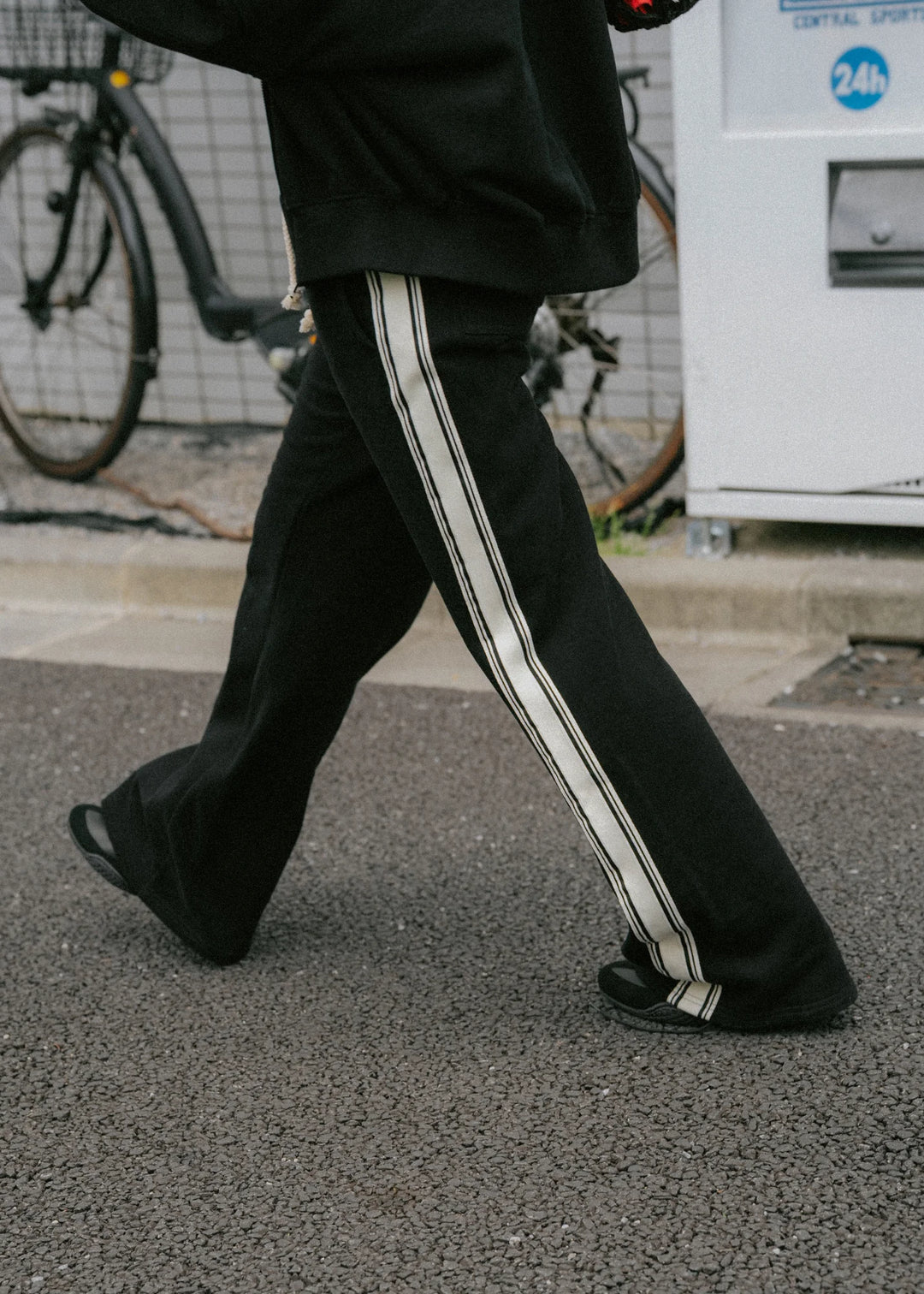 Pinky & Kamal - Side Stripe Trackpant - Black