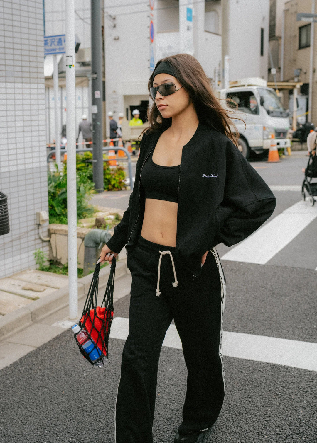 Pinky & Kamal - Side Stripe Trackpant - Black