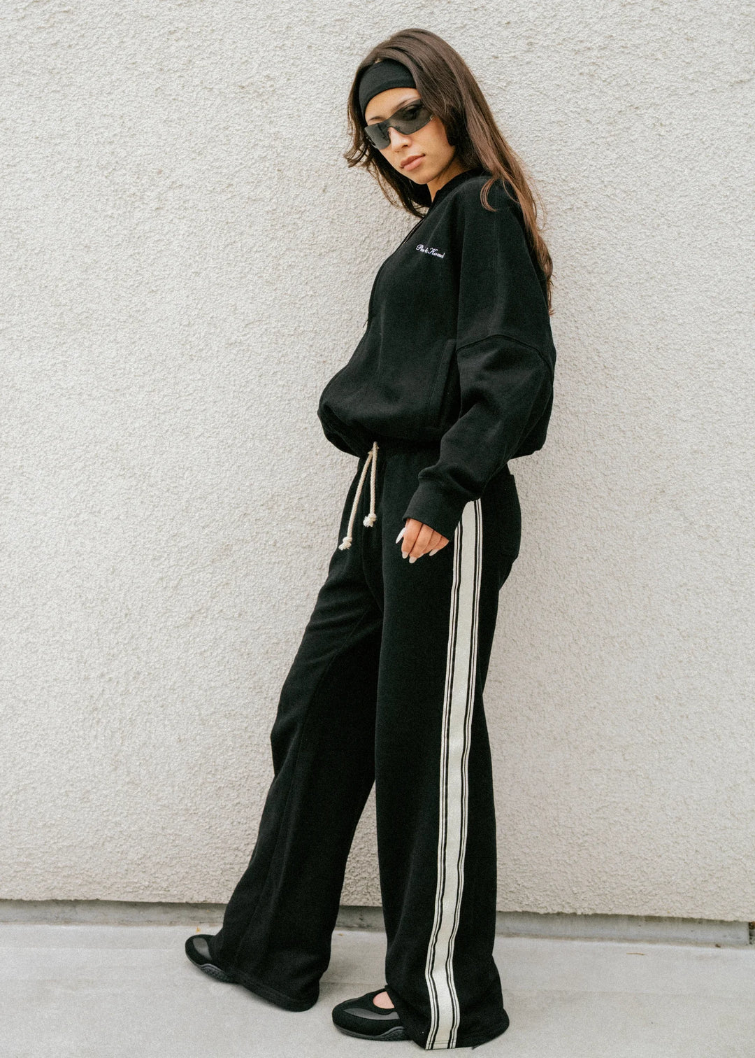 Pinky & Kamal - Side Stripe Trackpant - Black