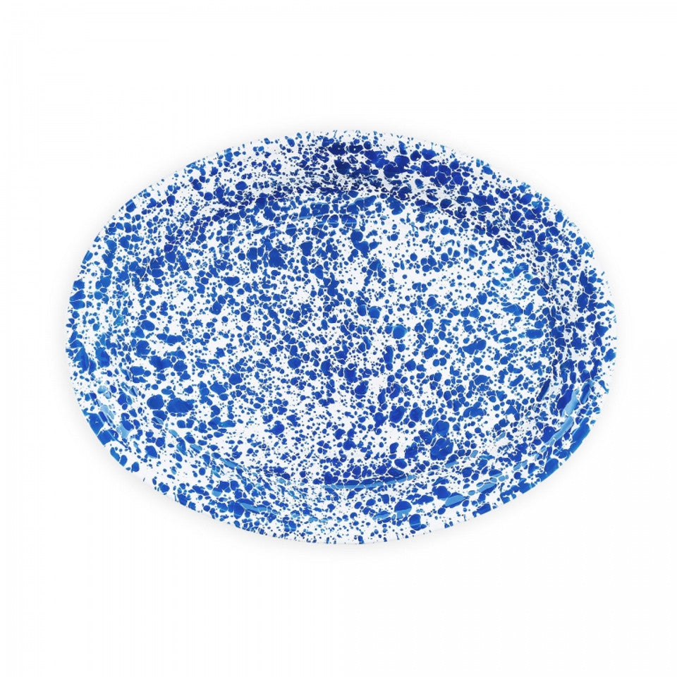Crow Canyon - Blue Splatter - Oval Platter
