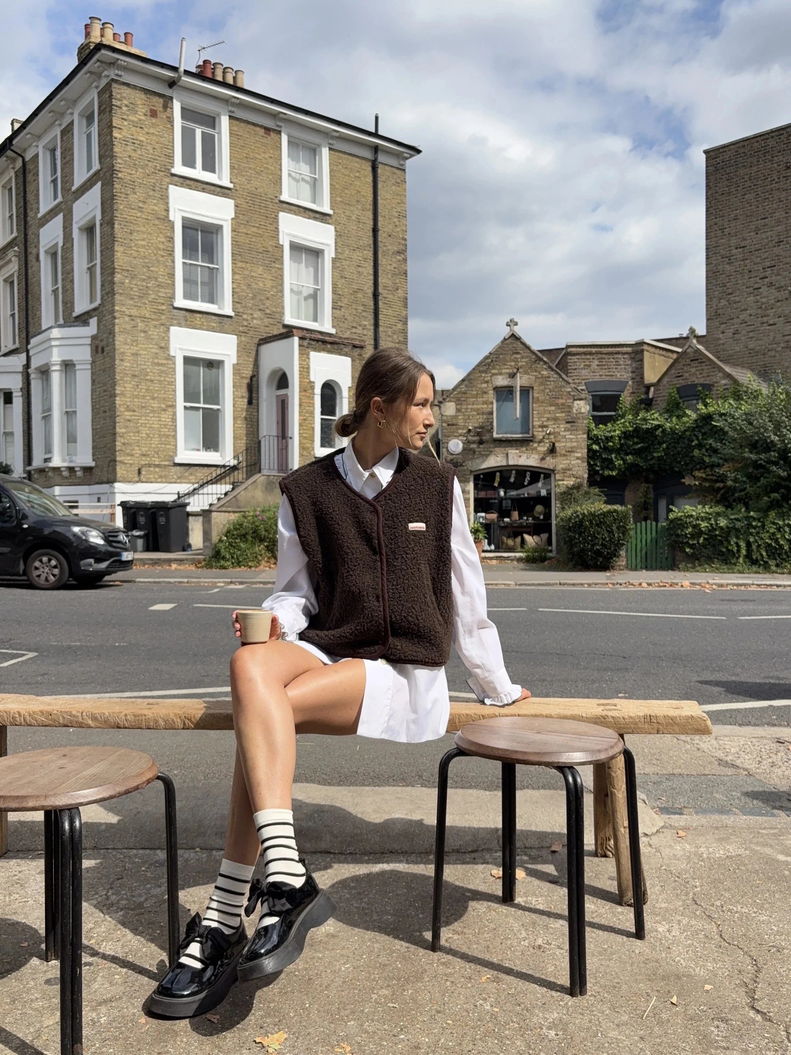 Happymess - Merino Vest - Chocolate Brown