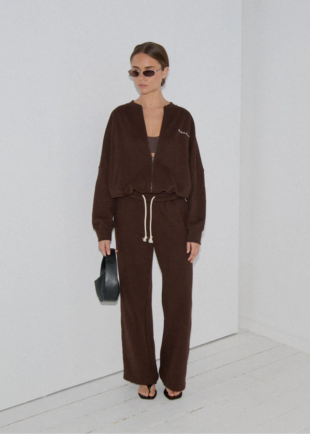 Pinky & Kamal - Side Stripe Trackpant - Chocolate Brown
