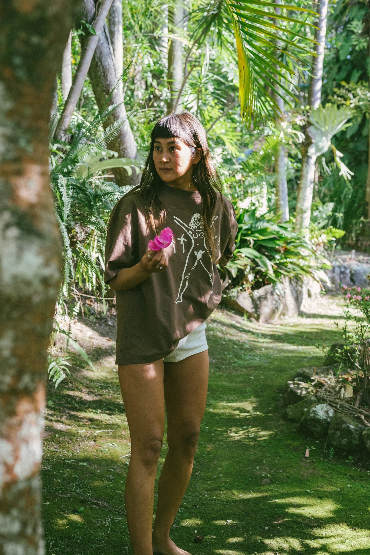 Atmosea - Bush Woman Tee - Brown/Cream