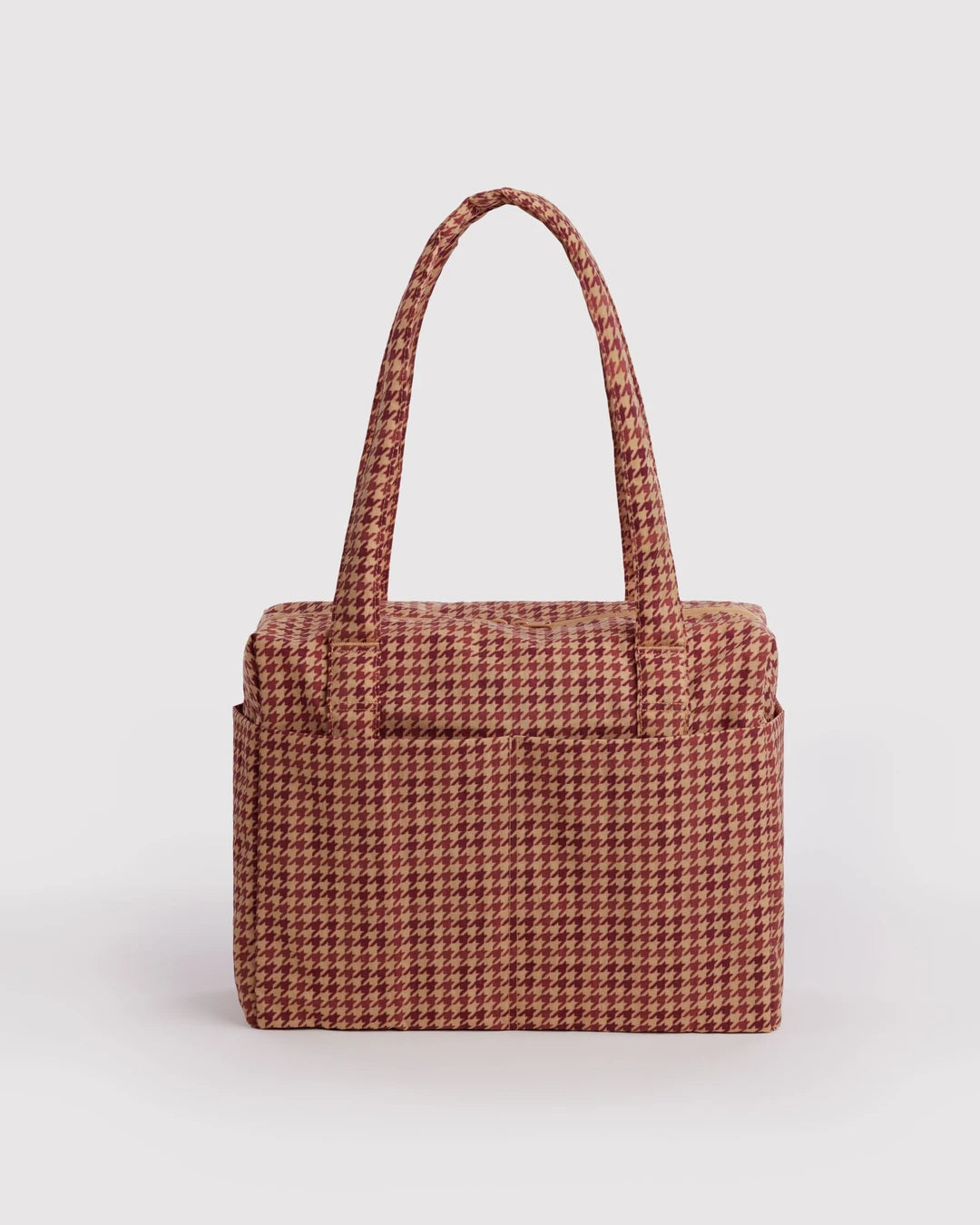 Baggu - Small Cloud Carry On - Tan Houndstooth