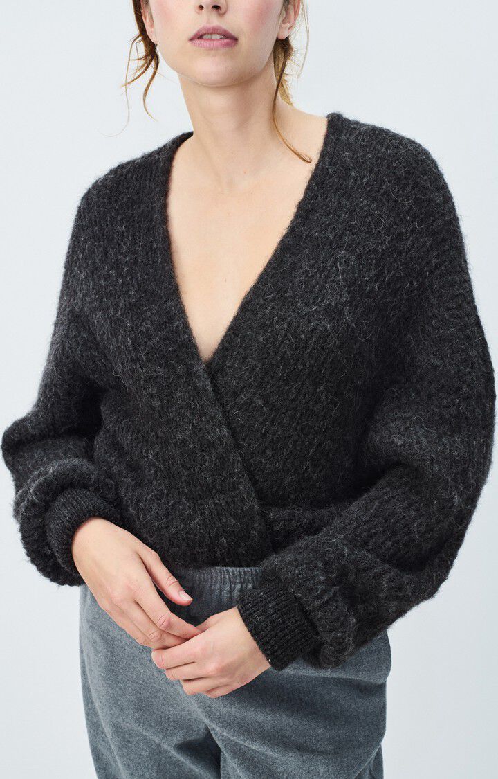American Vintage - Alpaca / Wool Cardigan - Charcoal