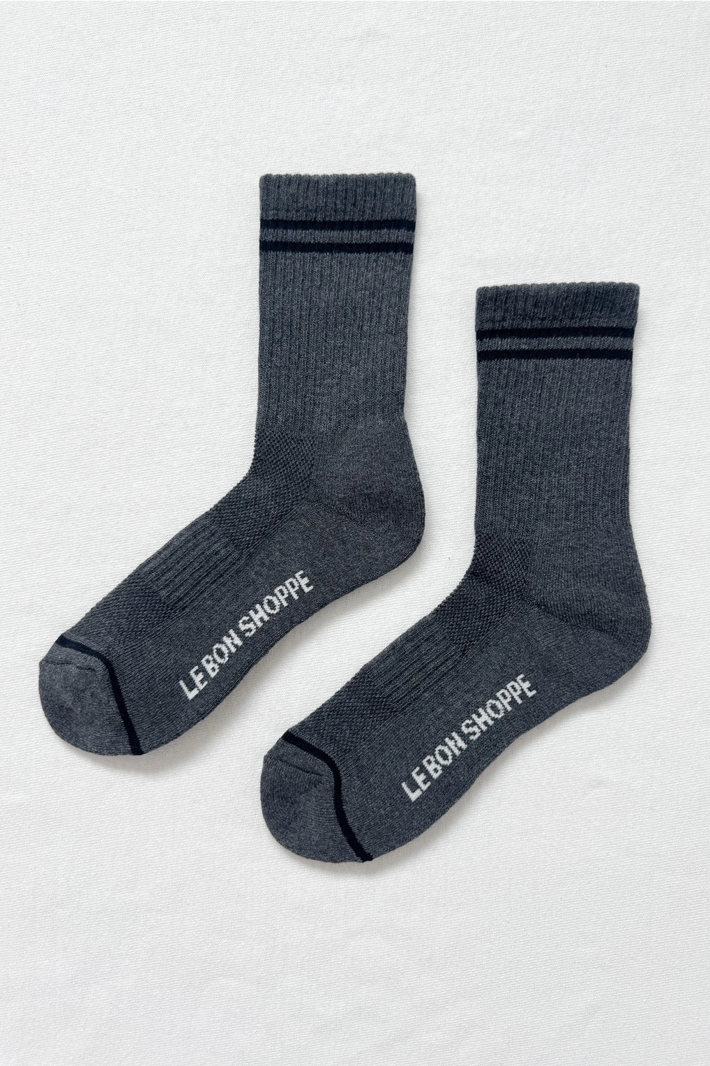 LE BON SHOPPE - CHARCOAL - BOYFRIEND SOCKS