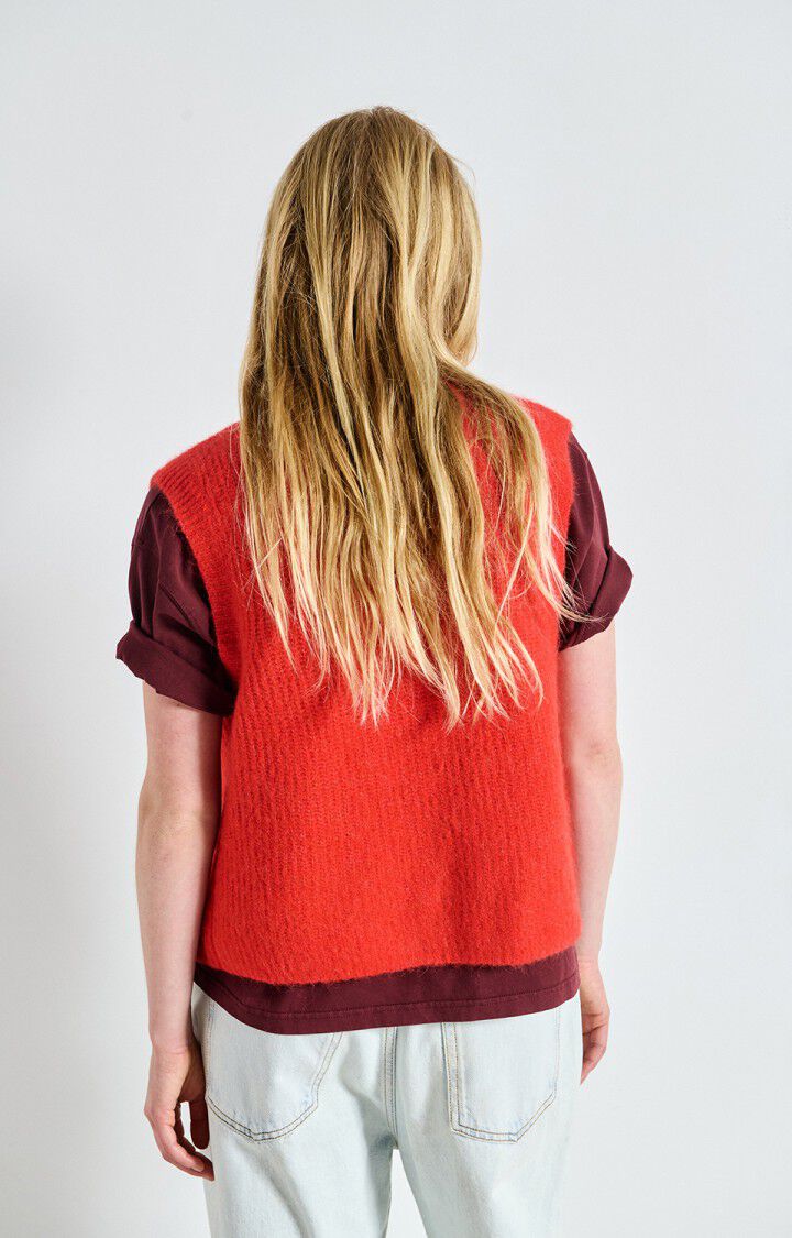 American Vintage - Alpaca / Wool Vest - Melange Pepper