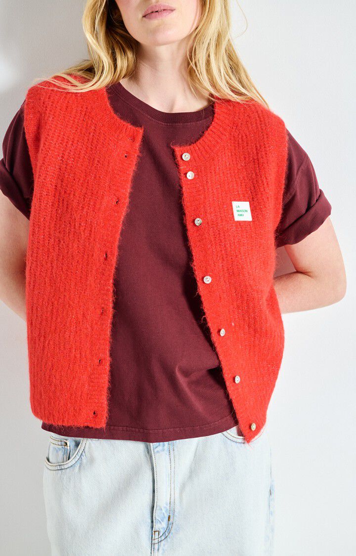American Vintage - Alpaca / Wool Vest - Melange Pepper