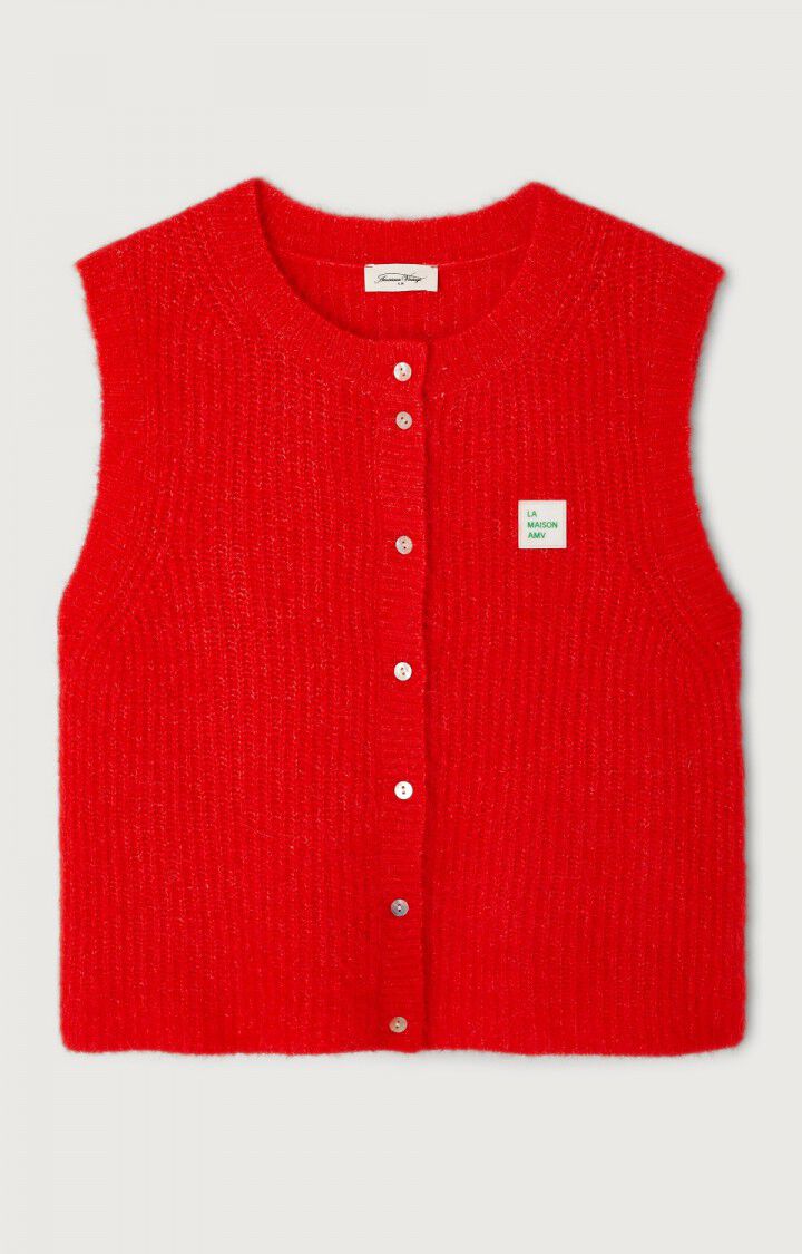 American Vintage - Alpaca / Wool Vest - Melange Pepper