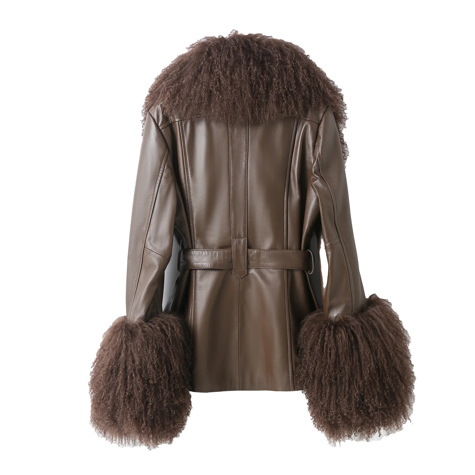 PPeached - Betty Leather Jacket - Chocolate