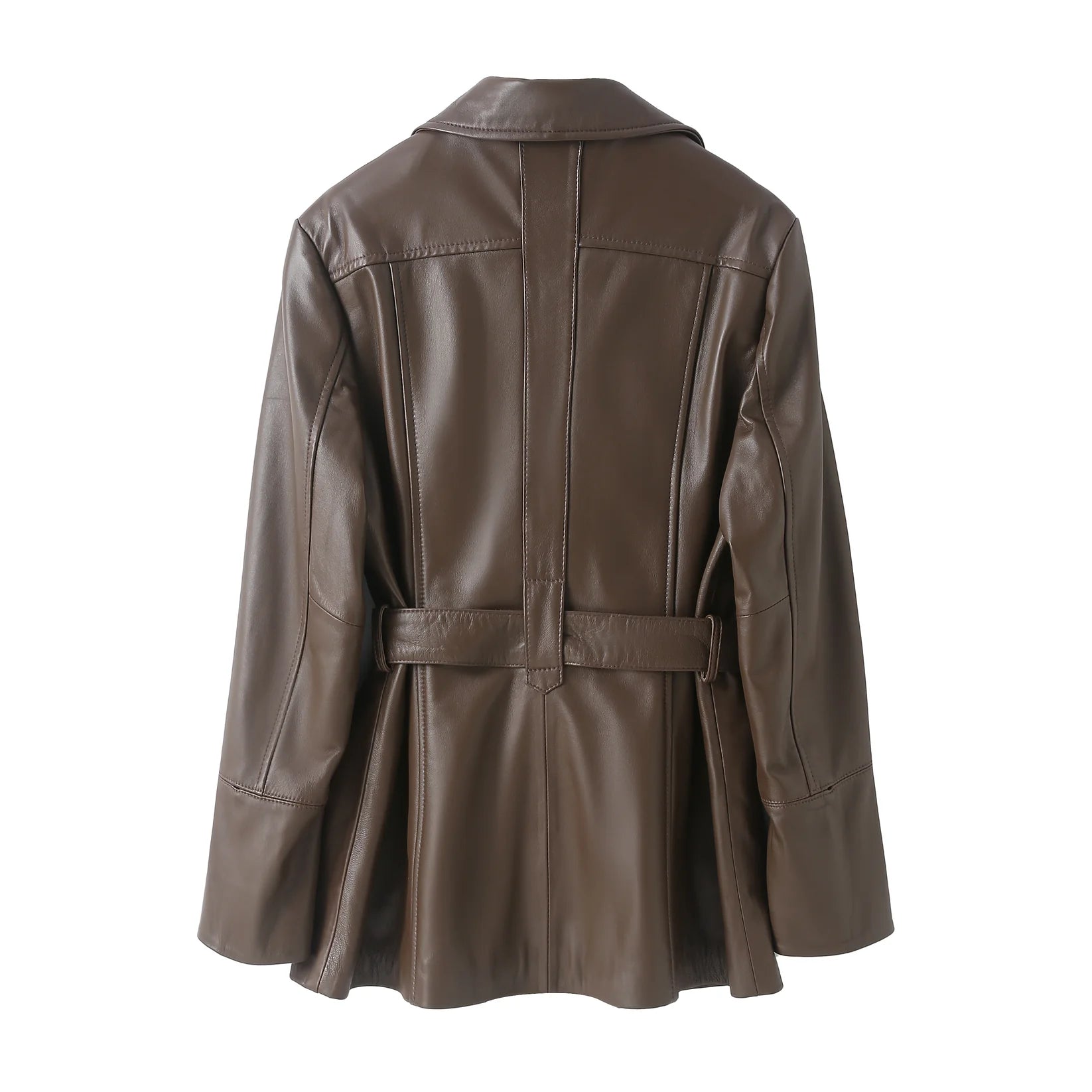 PPeached - Betty Leather Jacket - Chocolate