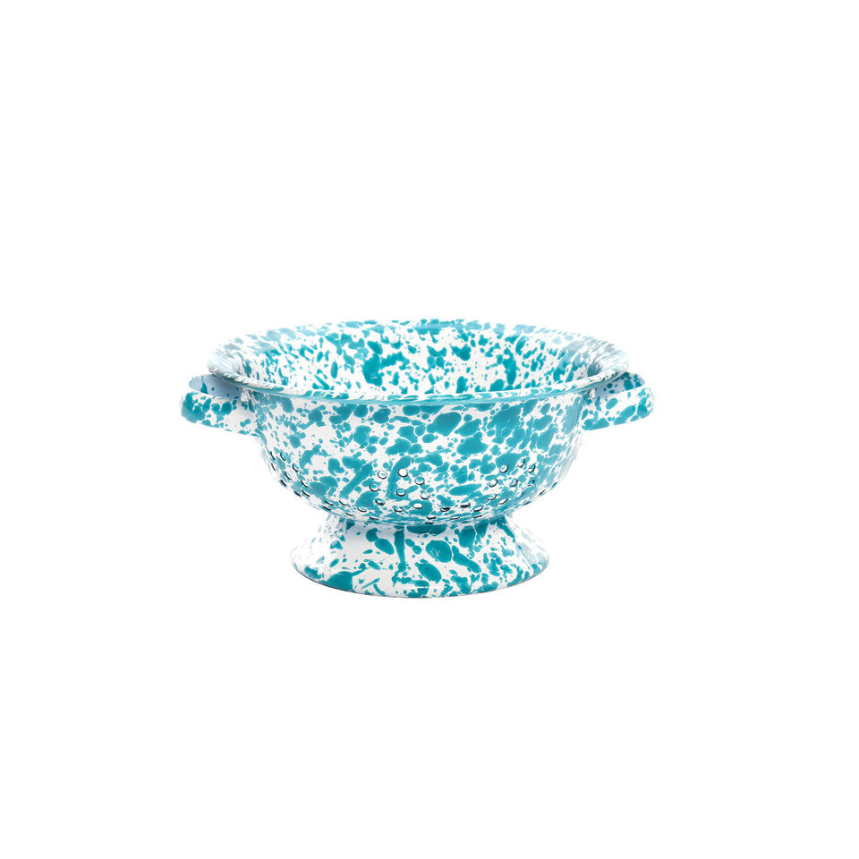 Crow Canyon -  Turqouise Splatter - Small Colander