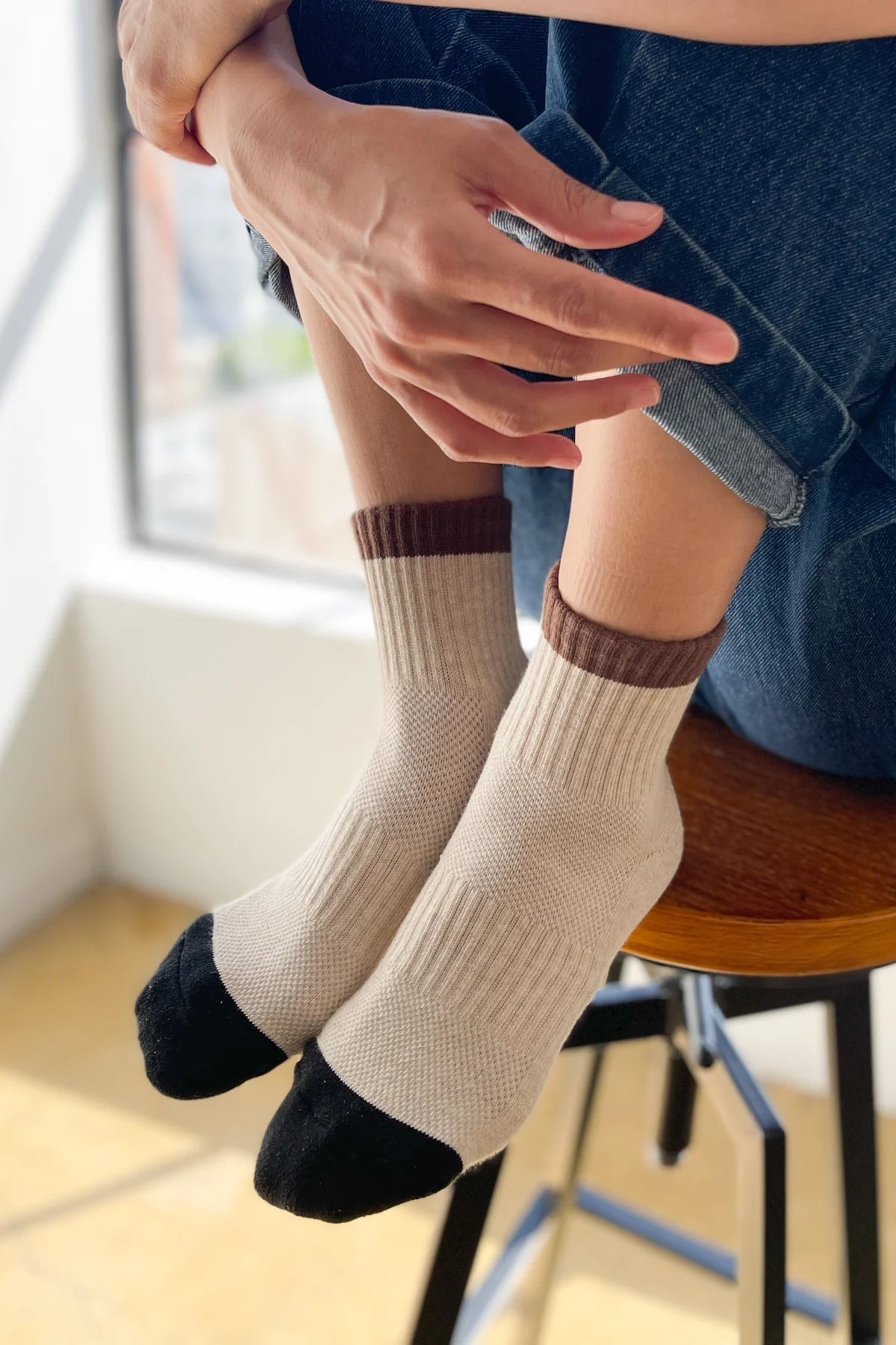 LE BON SHOPPE - COLOUR BLOCK - BLACK COFFEE