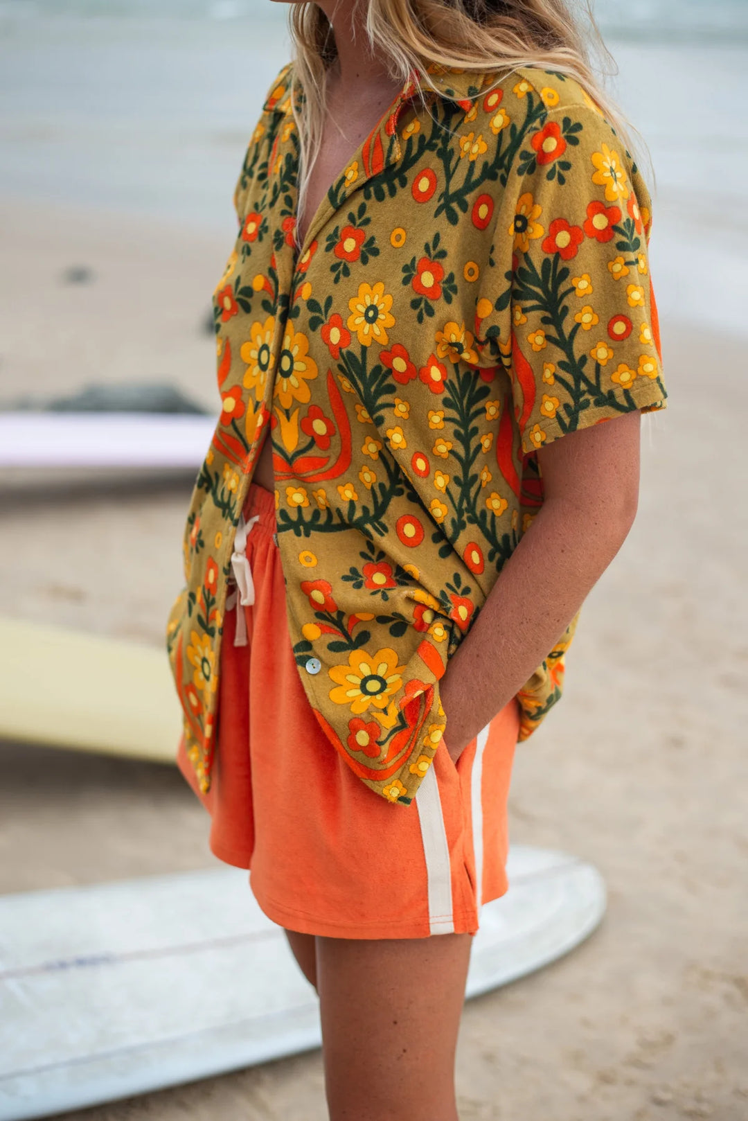 Atmosea - Apres Surf Shorts - Coral