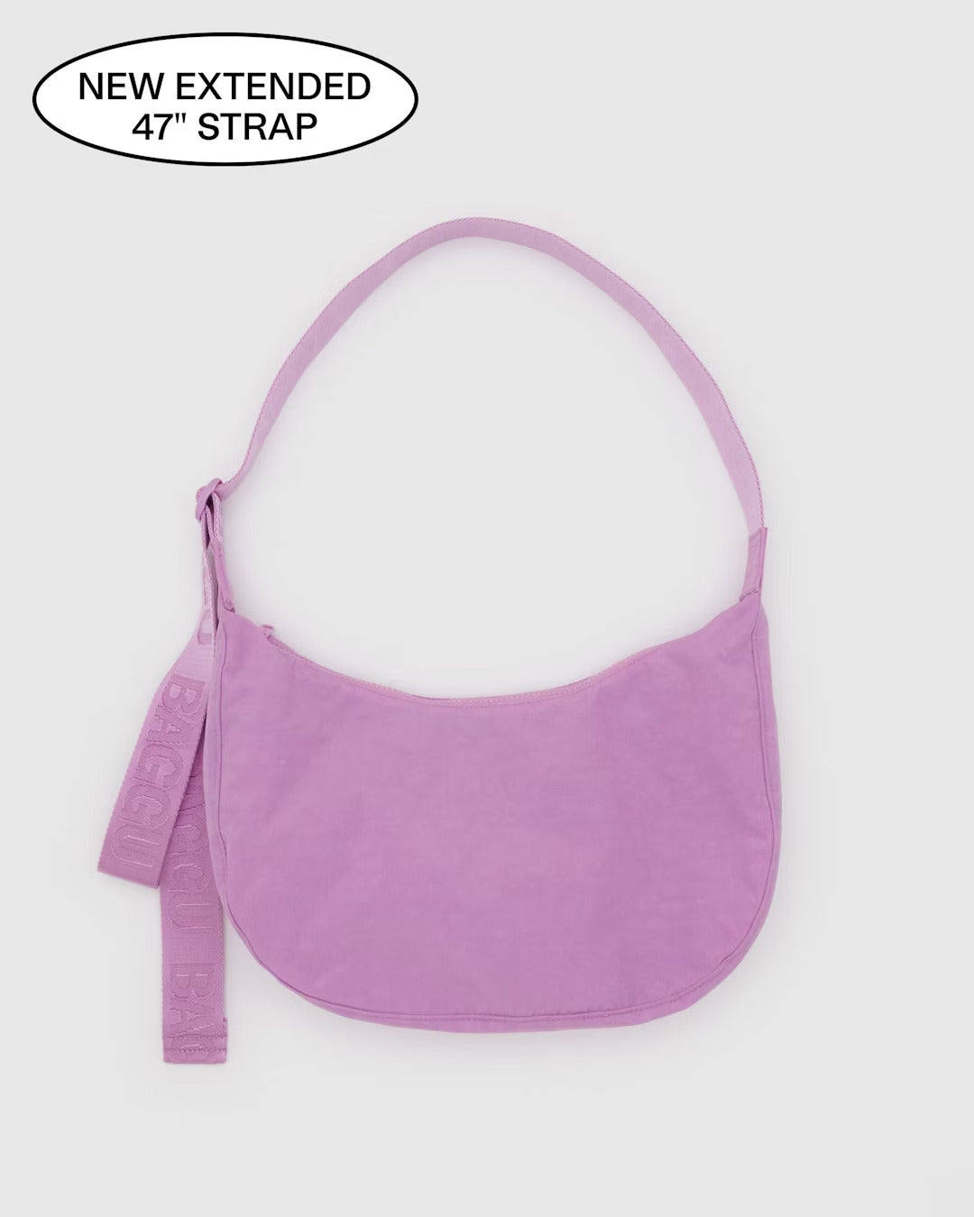 Baggu - Medium Nylon Crescent Bag - Peony