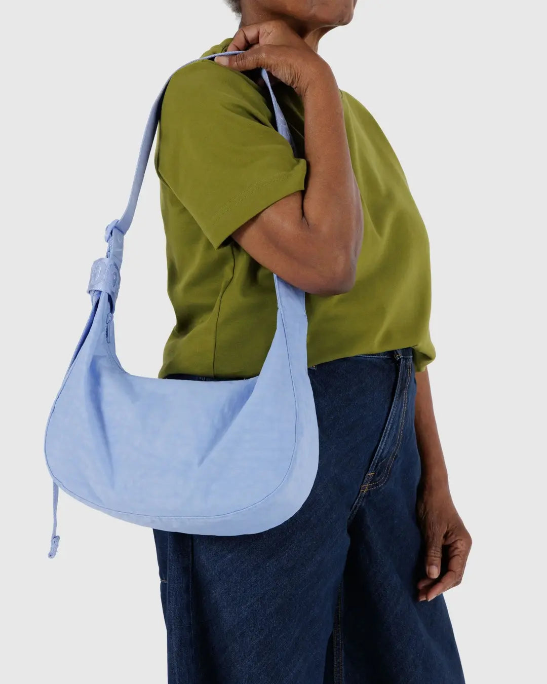 Baggu - Medium Nylon Crescent Bag - French Blue