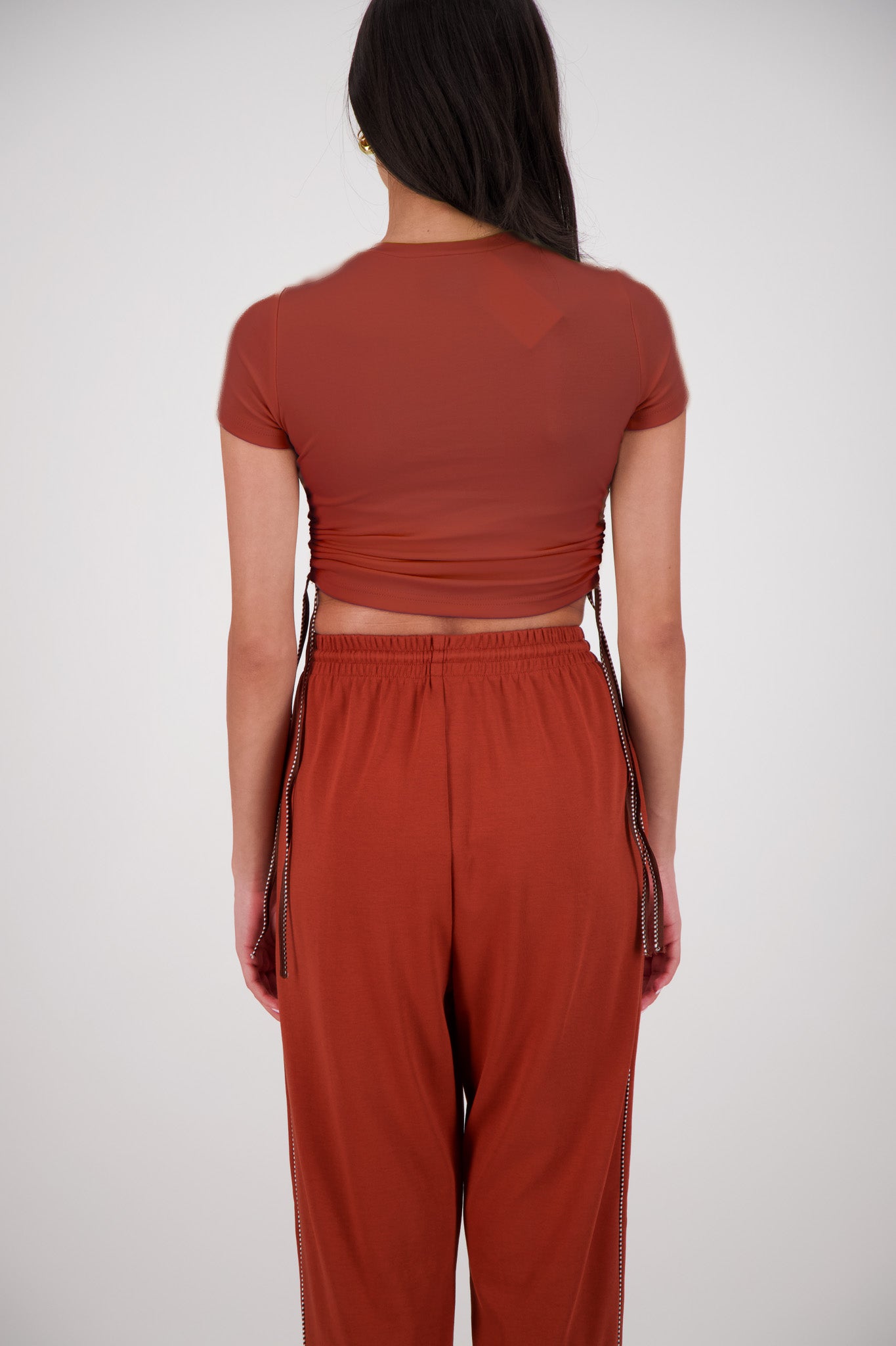 Jasmine Alexa -Playa Cropped T-shirt - Tabacco