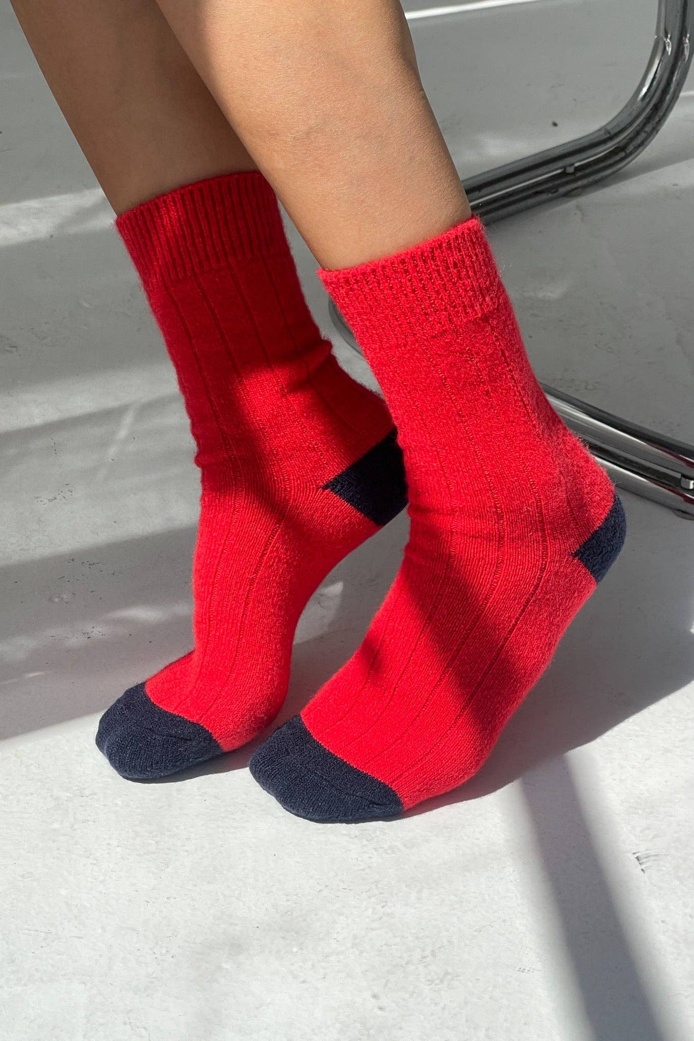 Le Bon Shoppe - Poopy Red - Classic Cashmere Socks