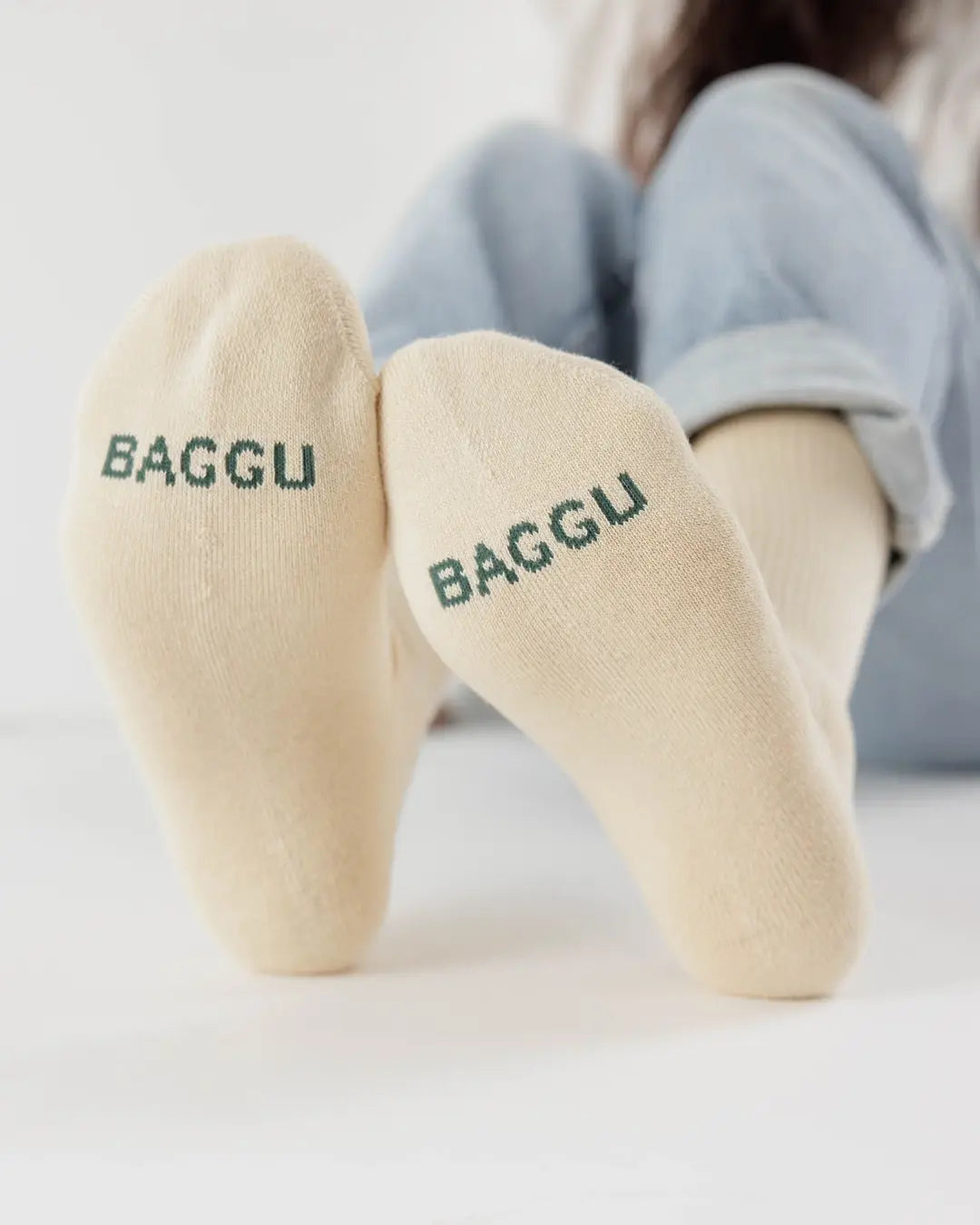 Baggu - Ecru - Ribbed Socks