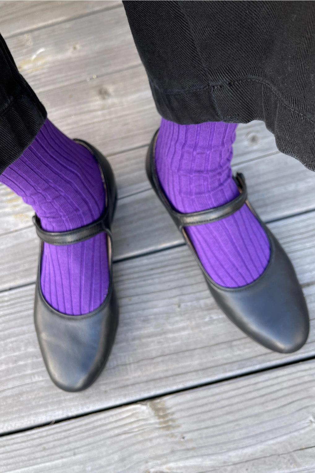 LE BON SHOPPE - HER SOCKS - EGGPLANT