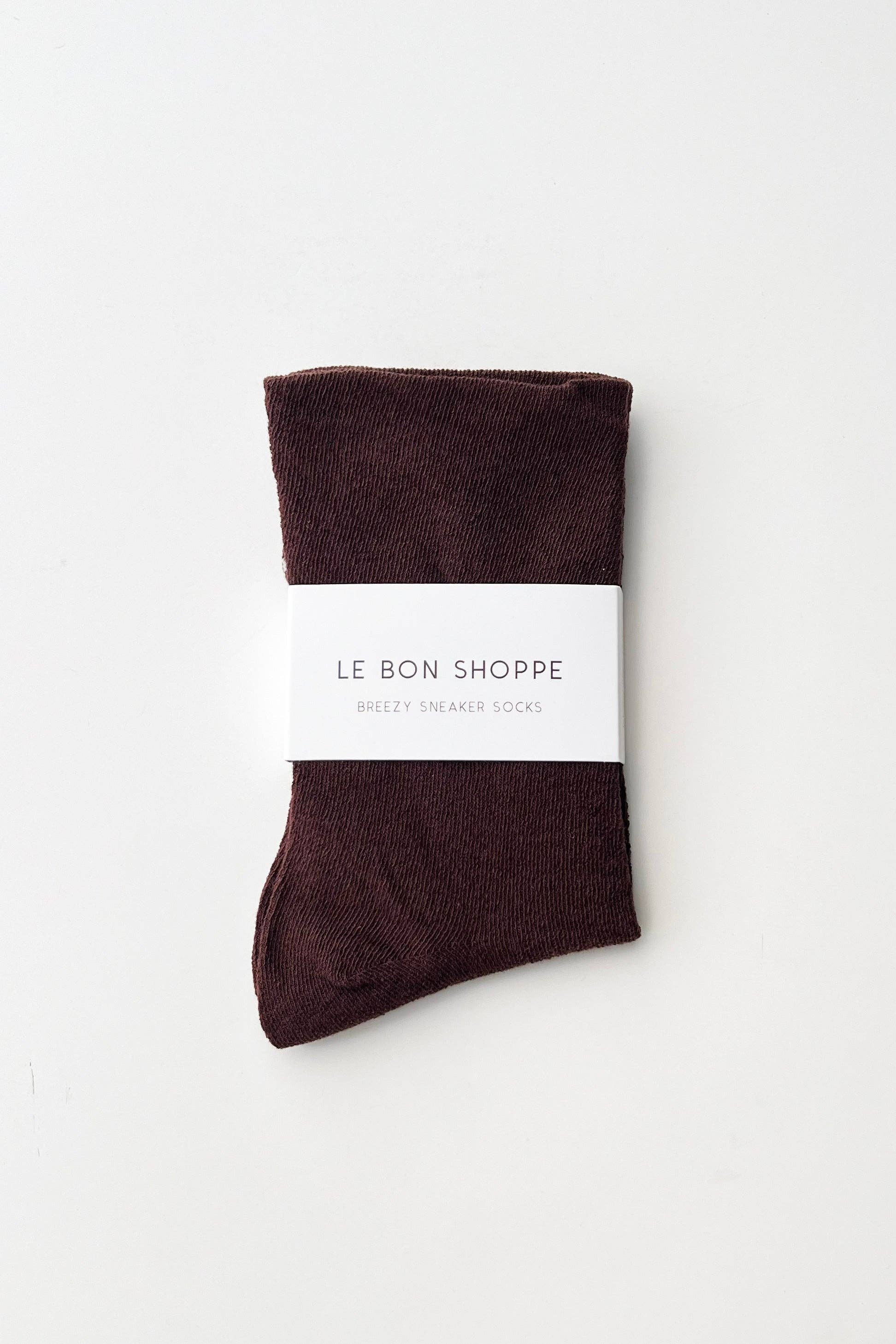 Le Bon Shoppe - Breezy Sneaker Socks - Dark Cacao