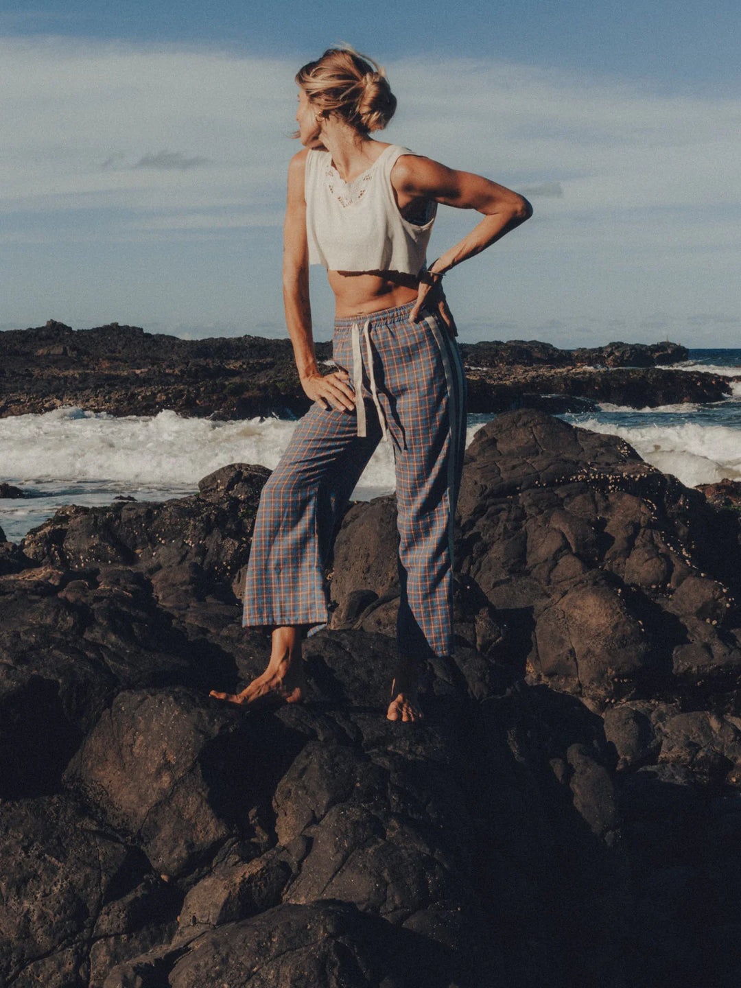 Atmosea - Flannel Flare Pant
