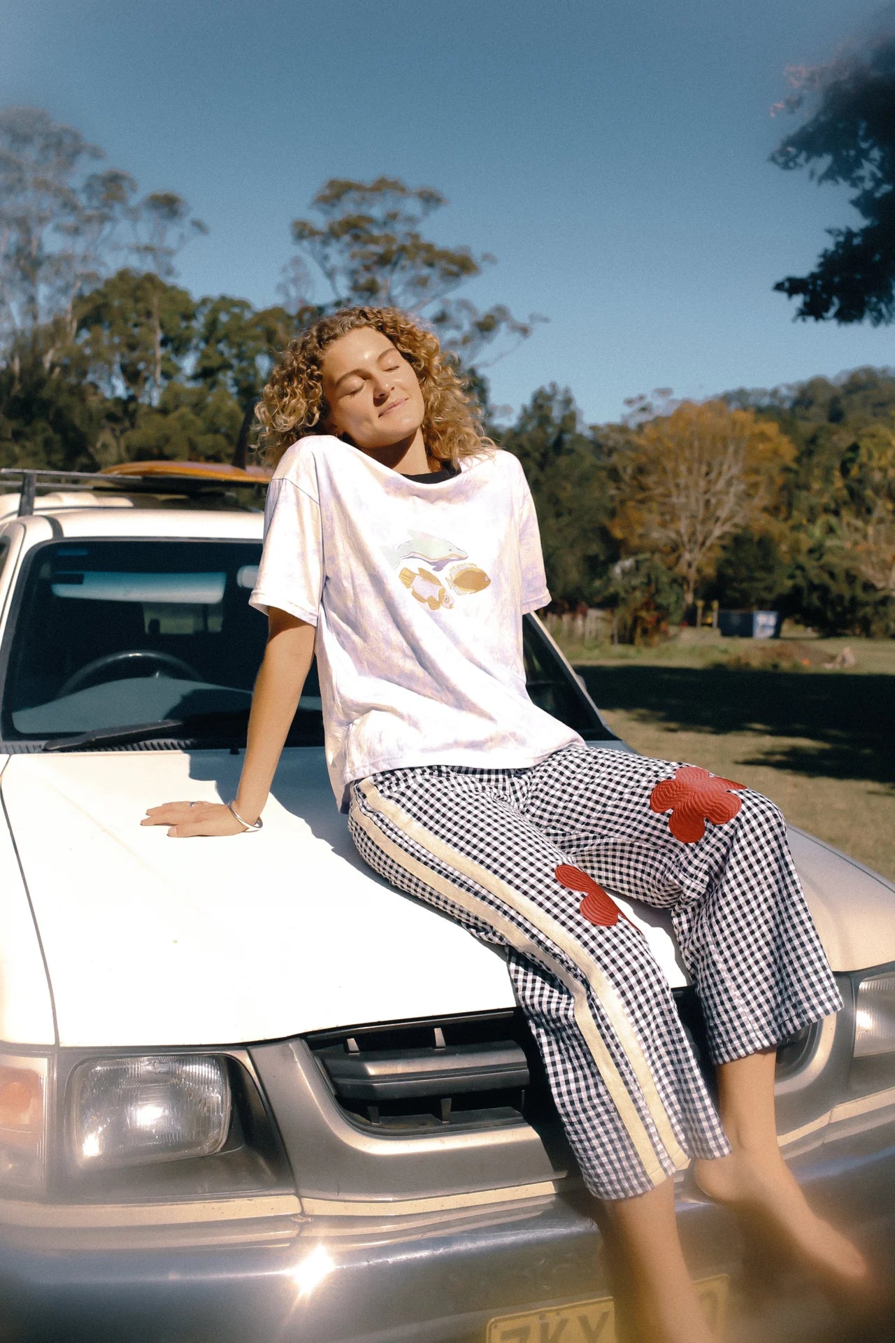 Atmosea - Flare Pant - Black Gingham